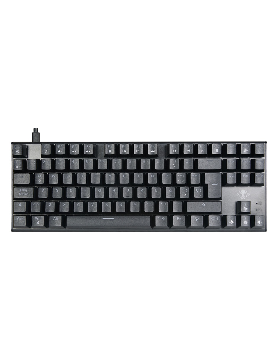 Teclado USB Bluetooth gamer retroiluminado español GG-A49414