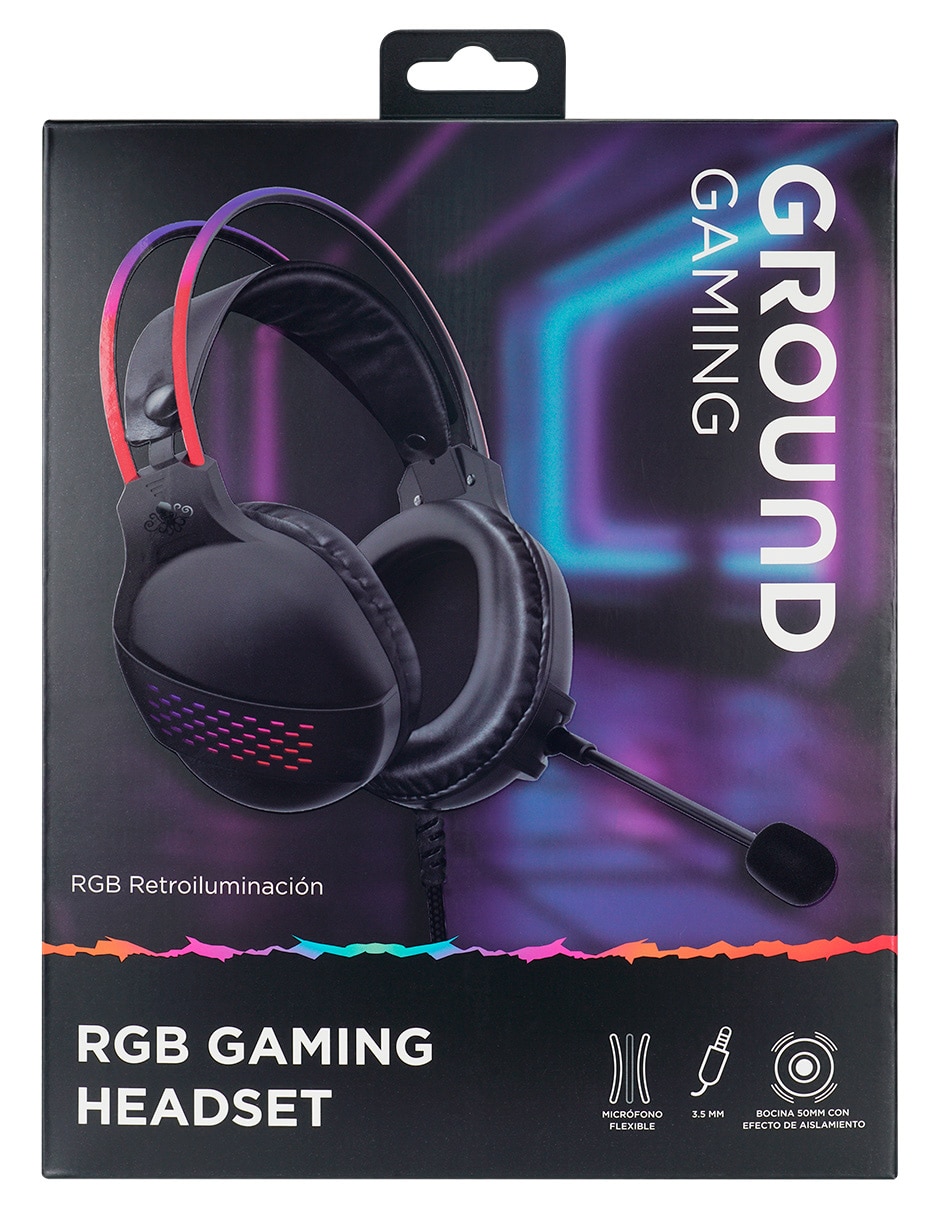 Audífonos gamer Ground Gaming alámbrica