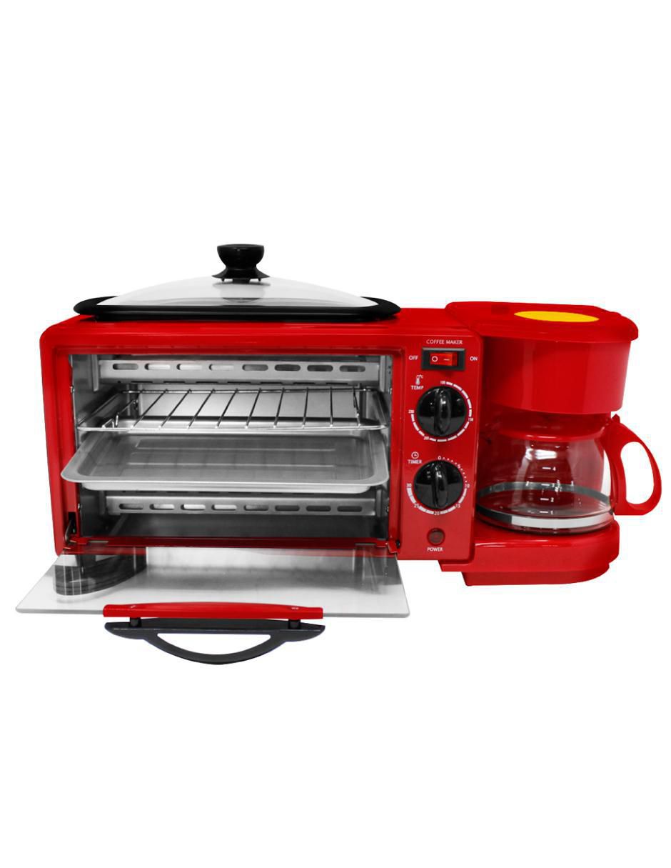 SET HORNO ELÉCTRICO KUEV00, 12 L, ROJO 1