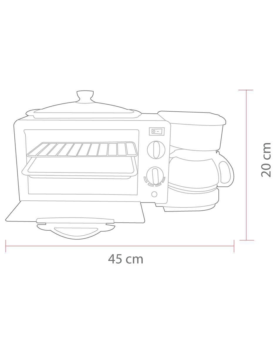 SET HORNO ELÉCTRICO KUEV00, 12 L, ROJO 3