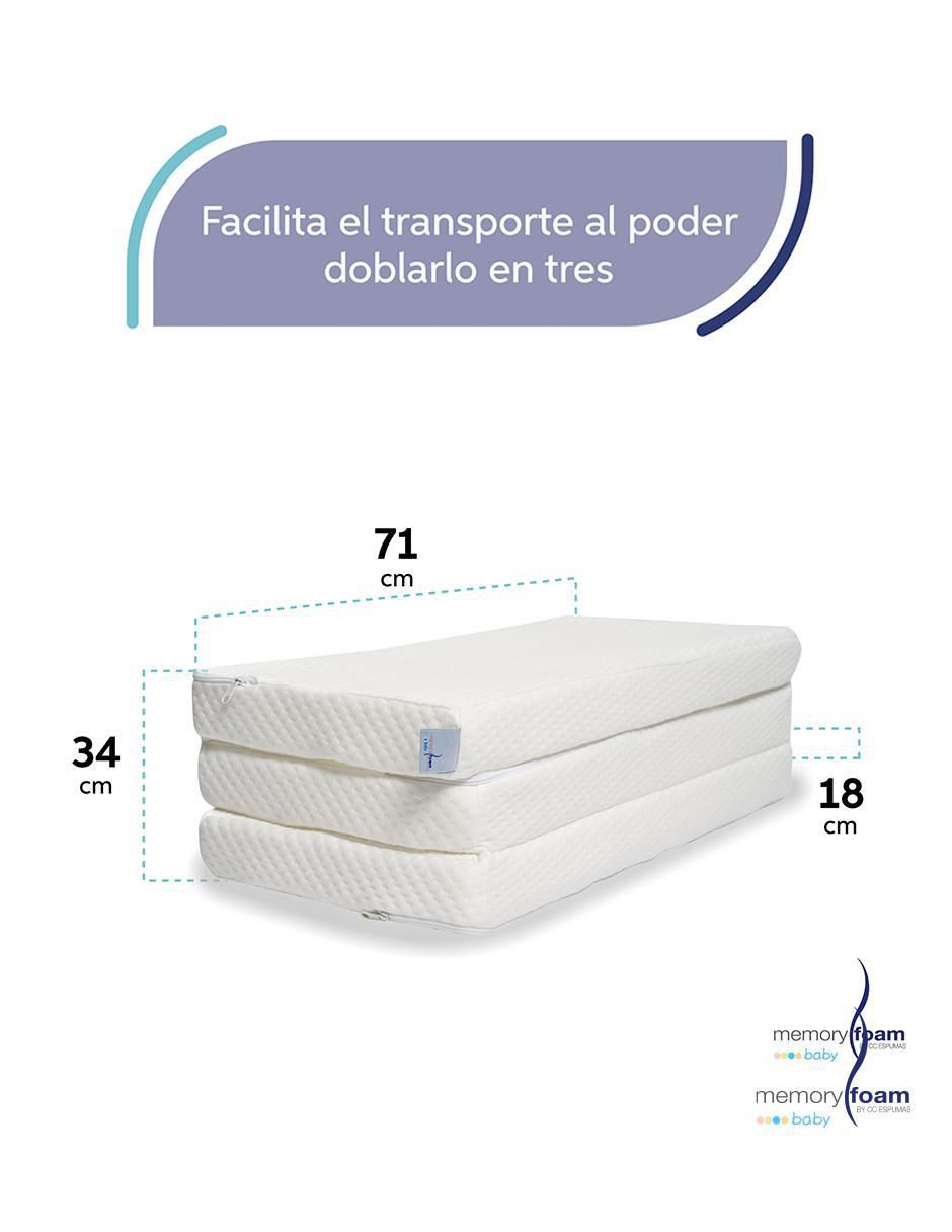 Colchón plegable Memory Foam Baby confort medio
