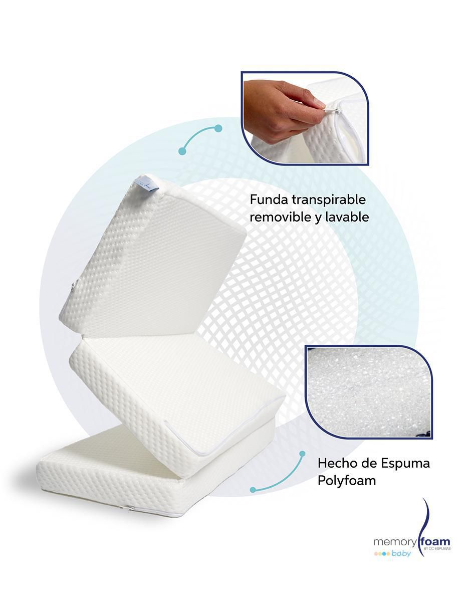 Colchón plegable confort medio Colchón plegable confort medio