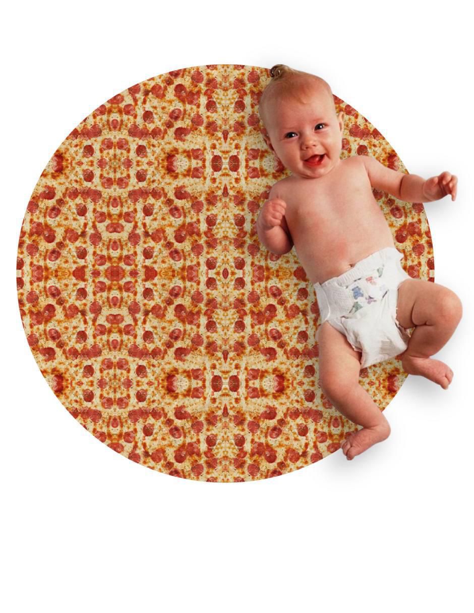 Frazada de tejido de punto Pizza 4