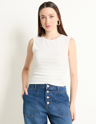 Top cuello redondo Top cuello redondo