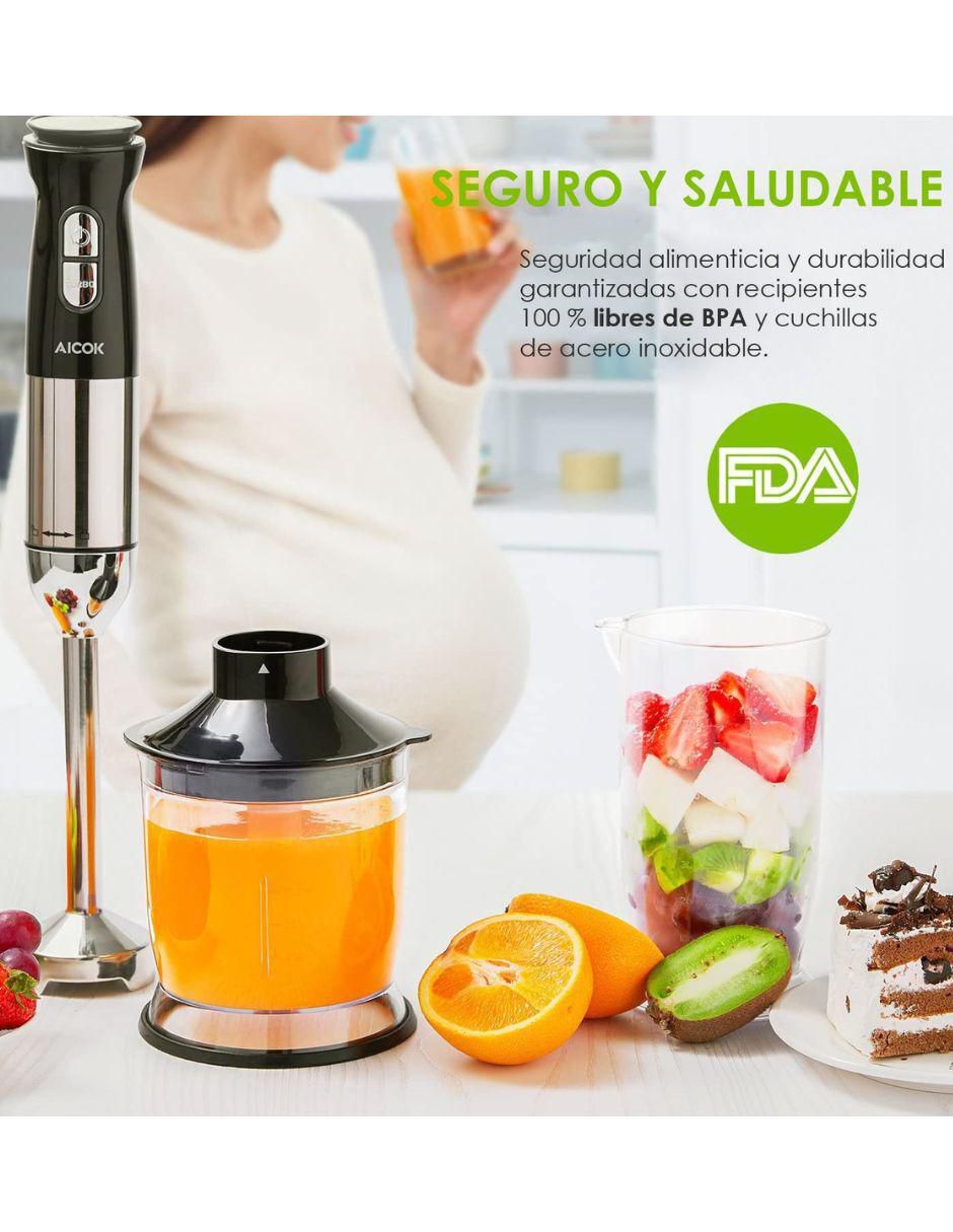 BATIDORA INMERSIÓN, 1.2 L, GRIS ACERO