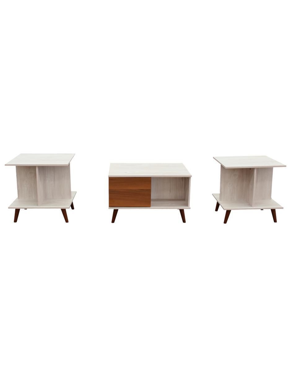 Juego de mesas para sala de madera 3 piezas Juego de mesas para sala de madera 3 piezas