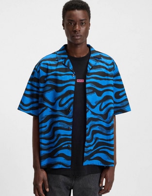 Camisa casual de algodón manga corta para hombre