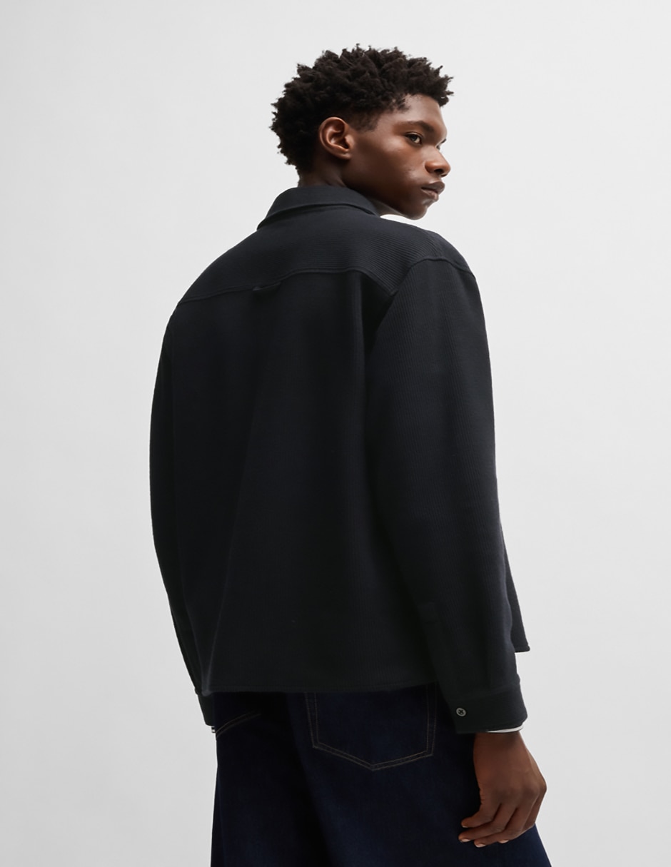 Camisa casual de algodón manga larga para hombre 5