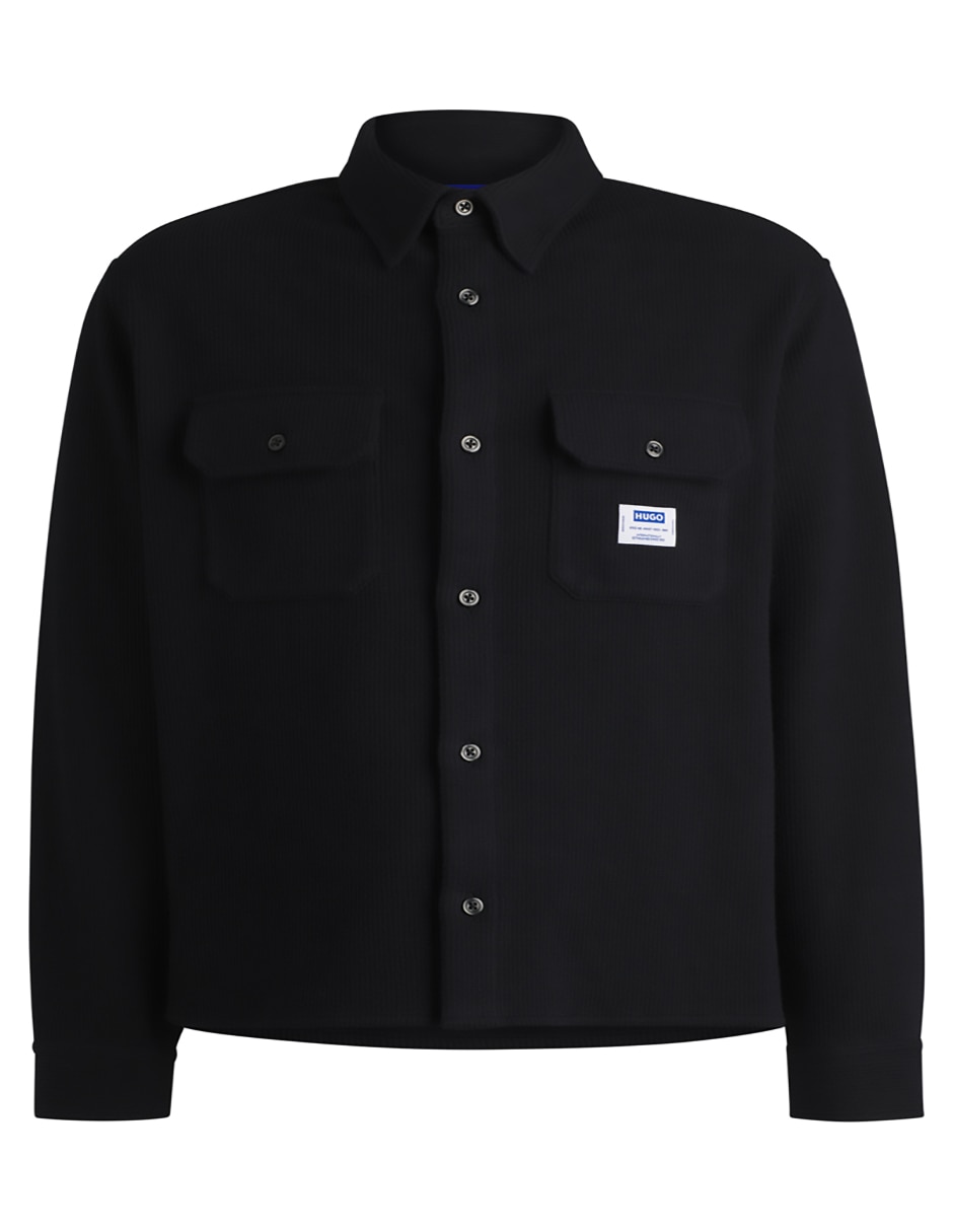 Camisa casual de algodón manga larga para hombre