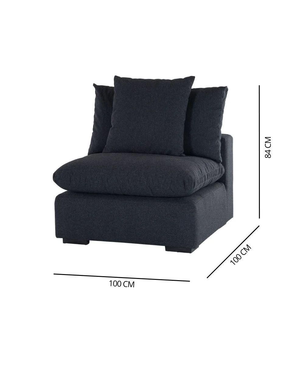 Sillon Comodin Kiva Ebony de Tela 7