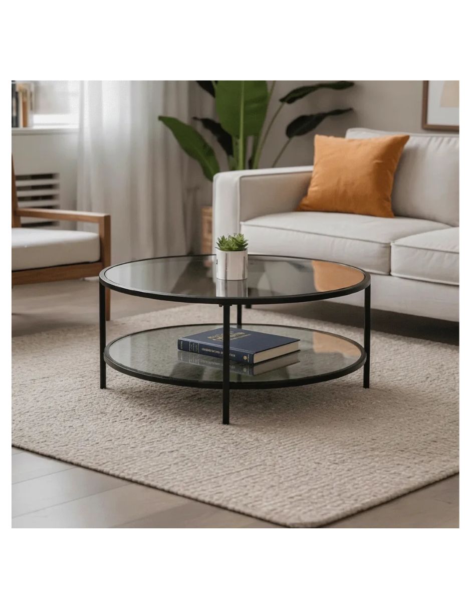 Mesa de centro armable de cristal 1