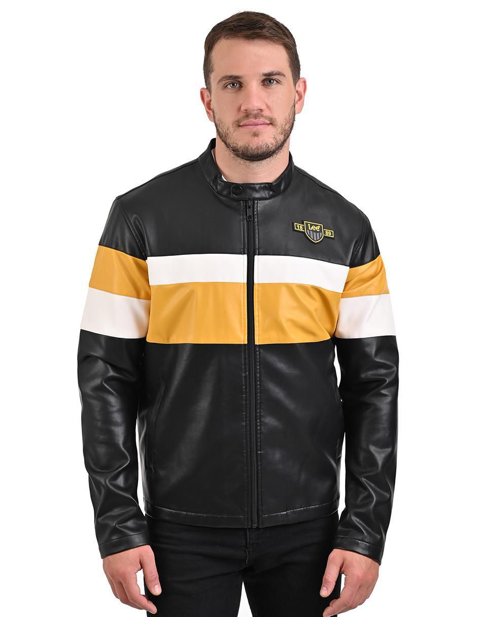 Chamarra casual con bolsillos para hombre