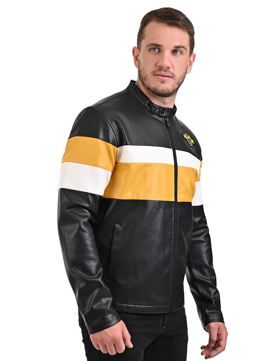 Chamarra casual con bolsillos para hombre