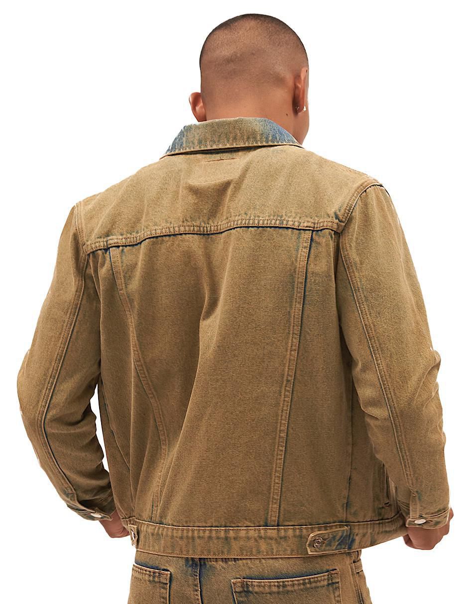 Chamarra cazadora Mchk de mezclilla con bolsillos para hombre