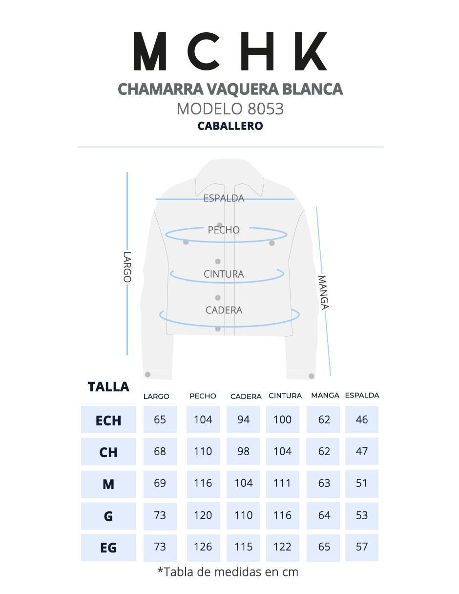 Chamarra cazadora Mchk de mezclilla con bolsillos para hombre