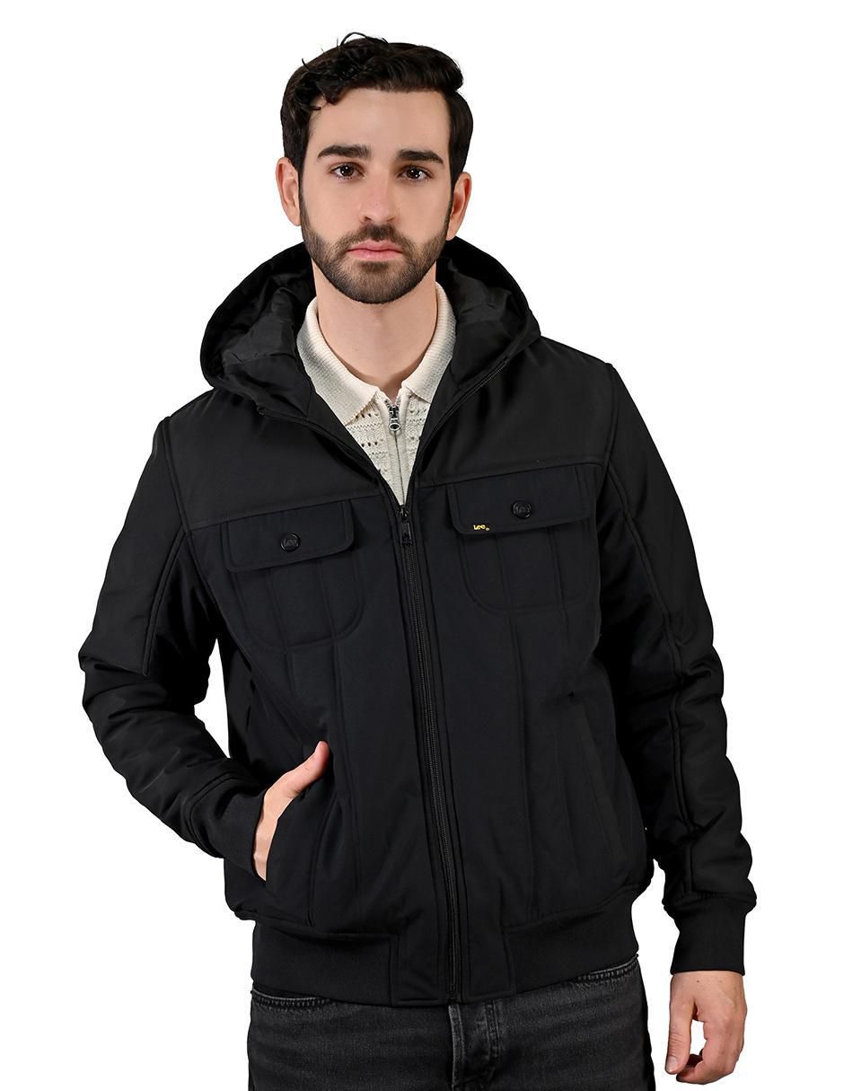 Chamarra casual con bolsillos para hombre