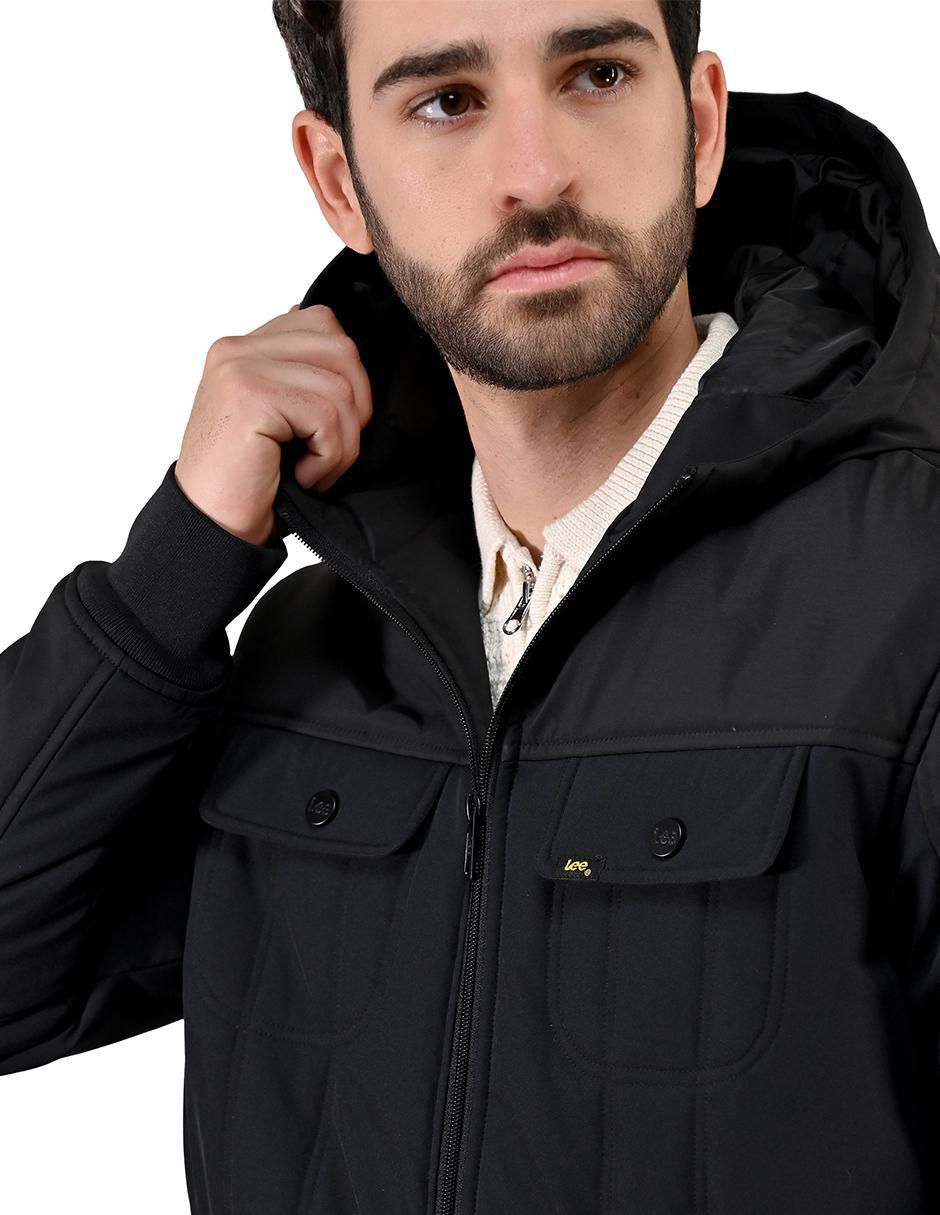 Chamarra casual con bolsillos para hombre