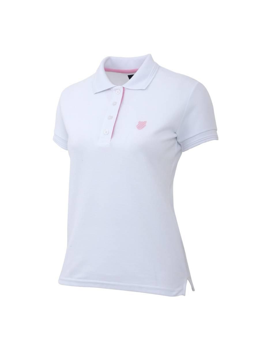 Playera manga corta Pead cuello polo mujer 3
