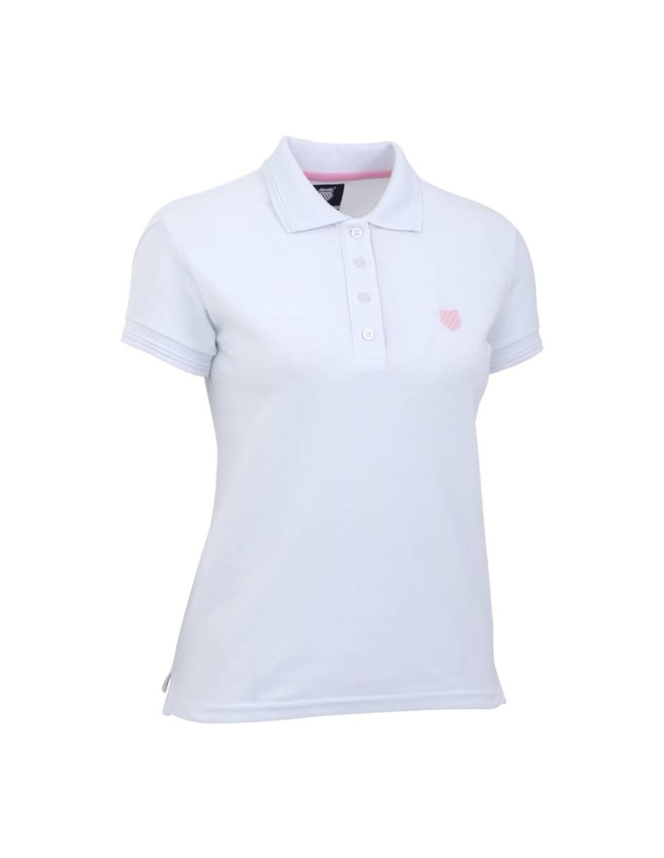 Playera manga corta Pead cuello polo mujer 4