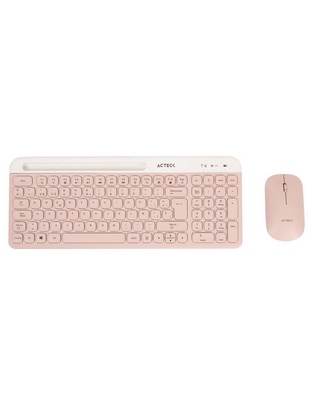 Mouse y teclado Acteck Virtuos Silk MK720 Rosa