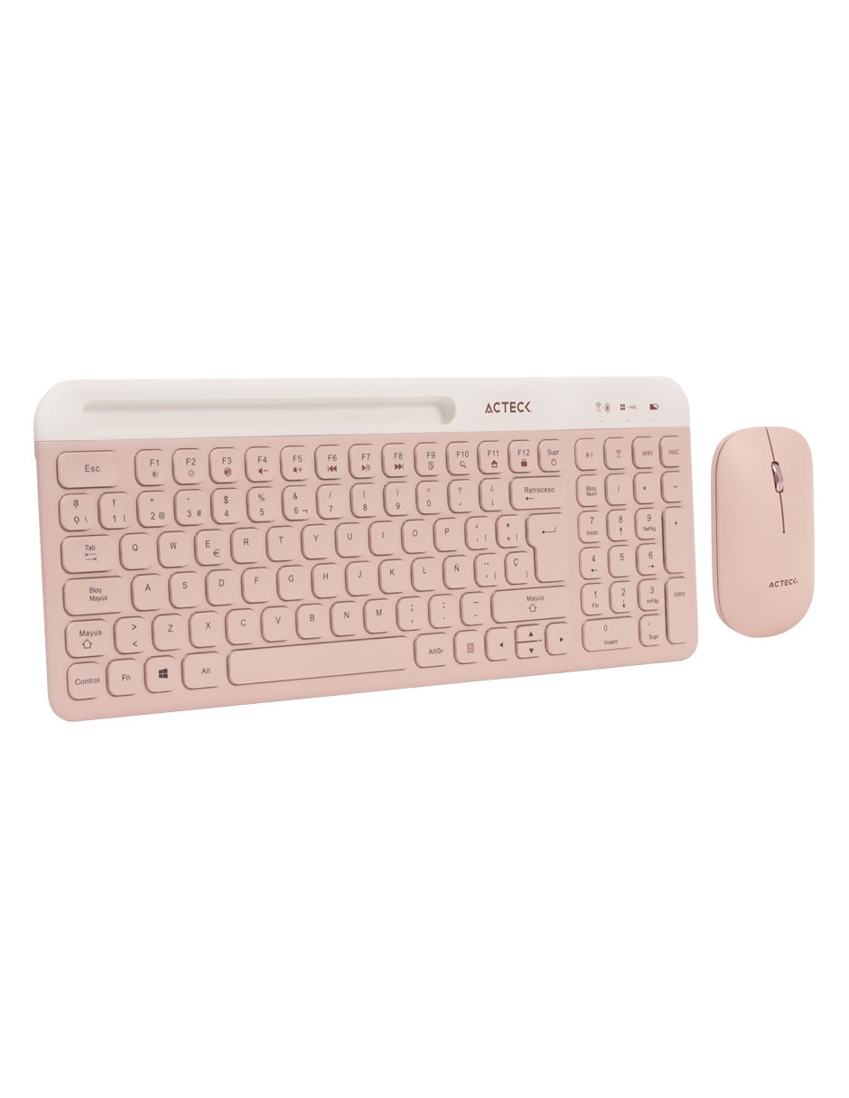 Mouse y teclado Acteck Virtuos Silk MK720 Rosa