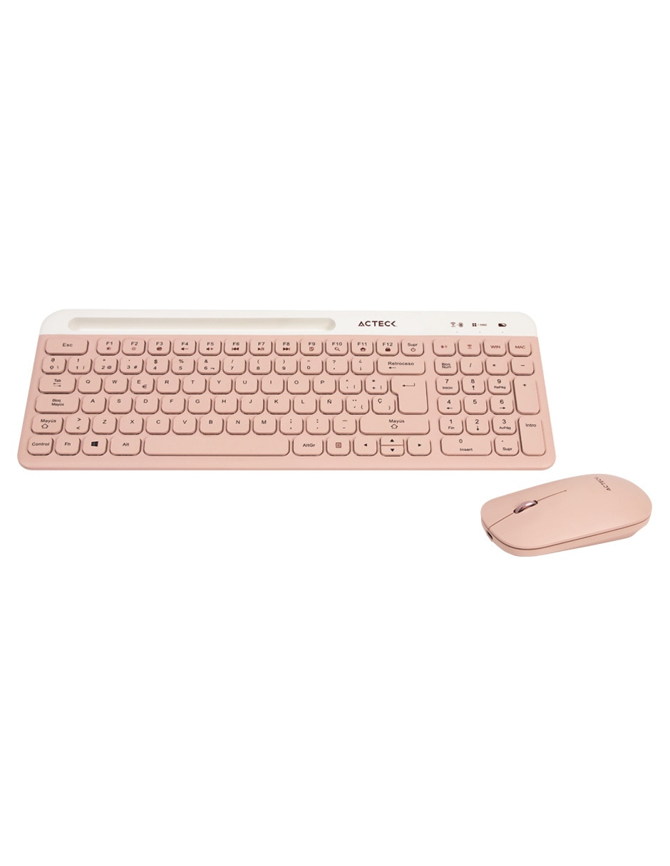 Mouse y teclado Acteck Virtuos Silk MK720 Rosa