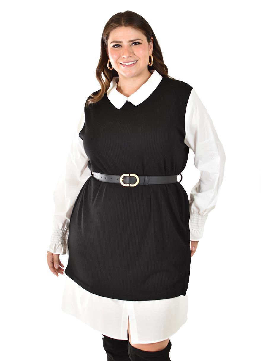 Vestido a la rodilla casual para mujer