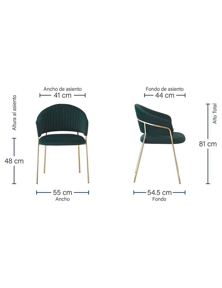 Silla Bilbao de velvet 6