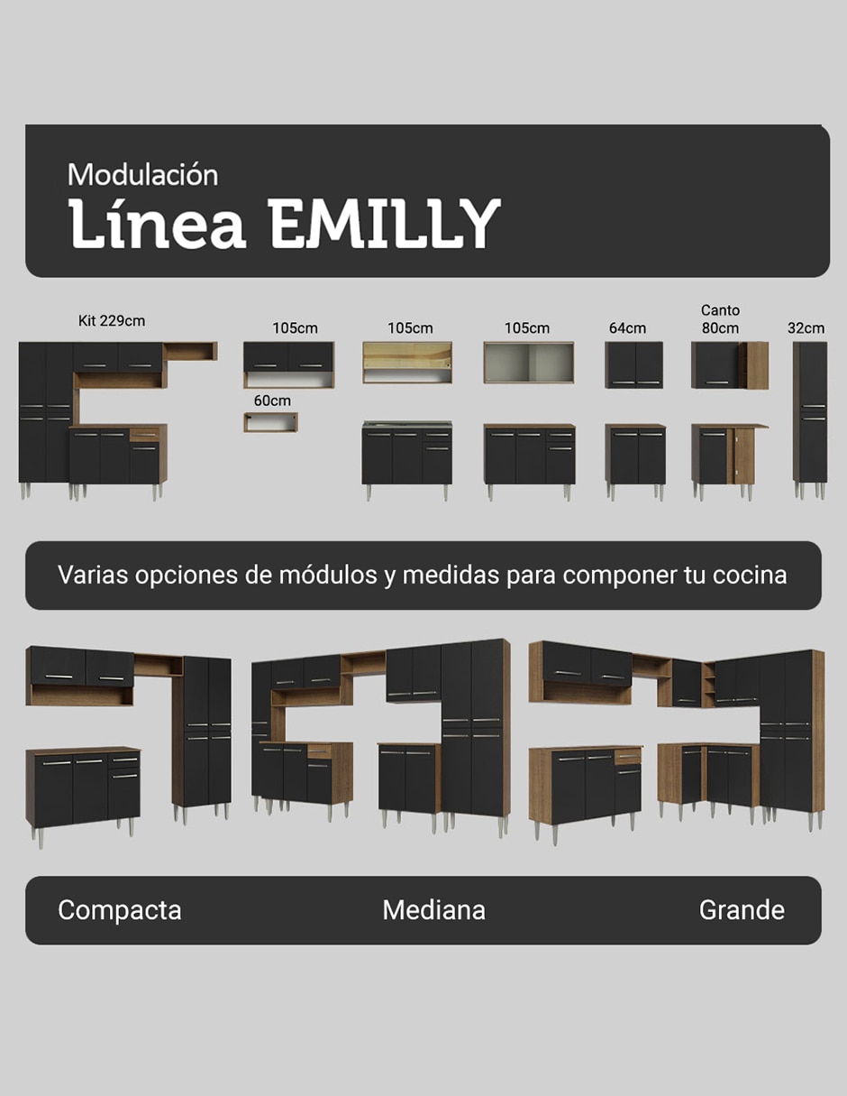 Cocina integral emily top 6