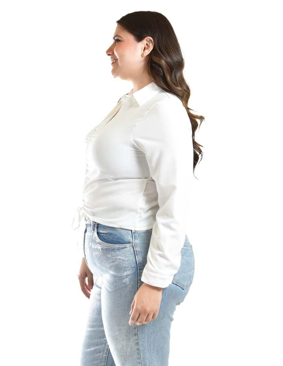 Blusa Roman Fashion manga larga para mujer