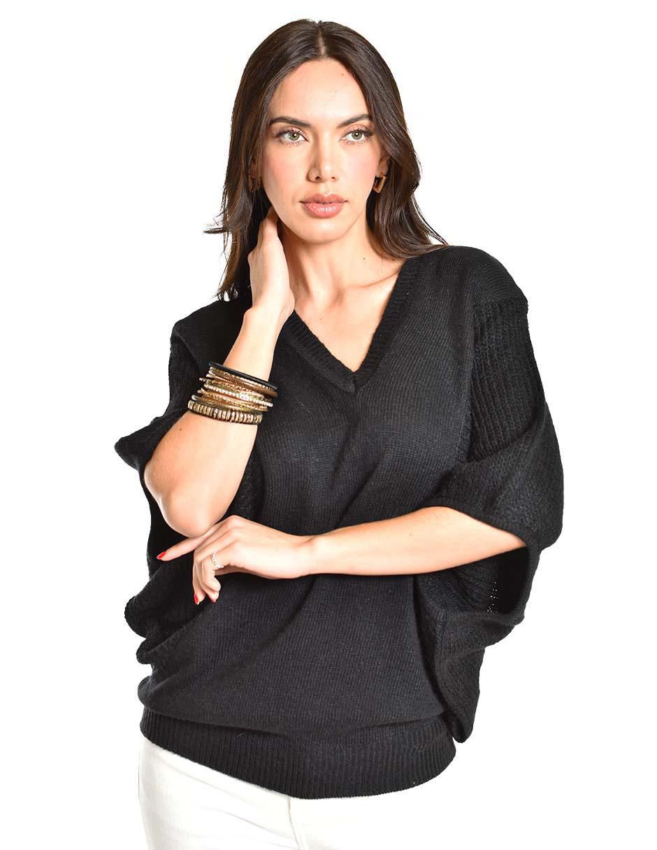 Suéter cuello V para mujer 6