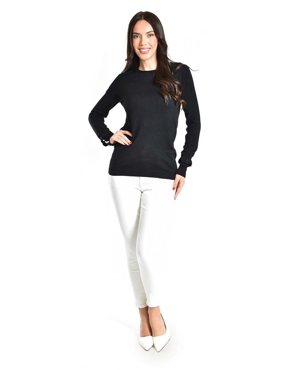 Suéter cuello redondo para mujer 5