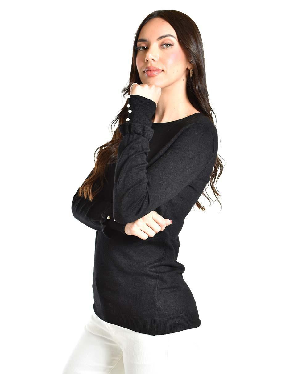 Suéter cuello redondo para mujer 4