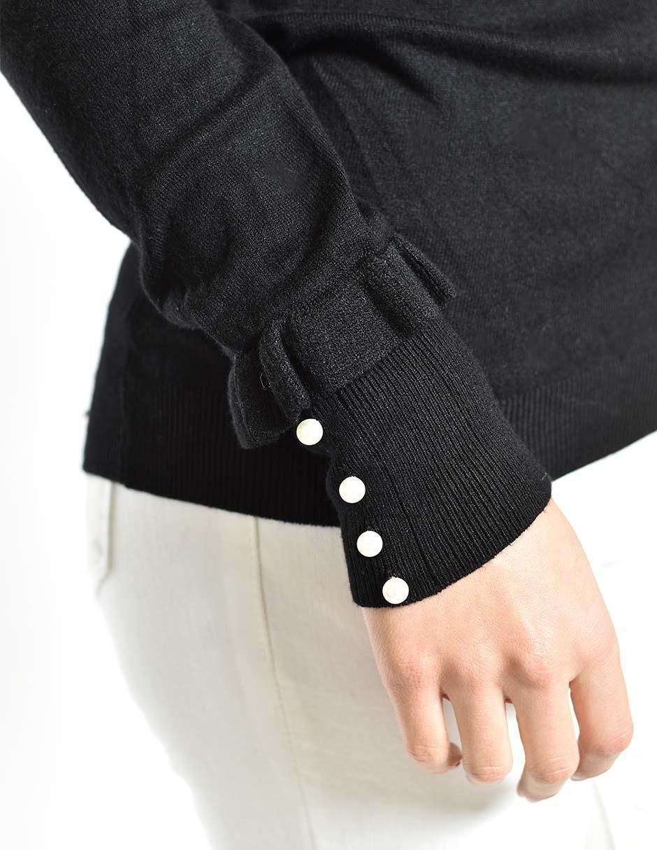 Suéter cuello redondo para mujer 2