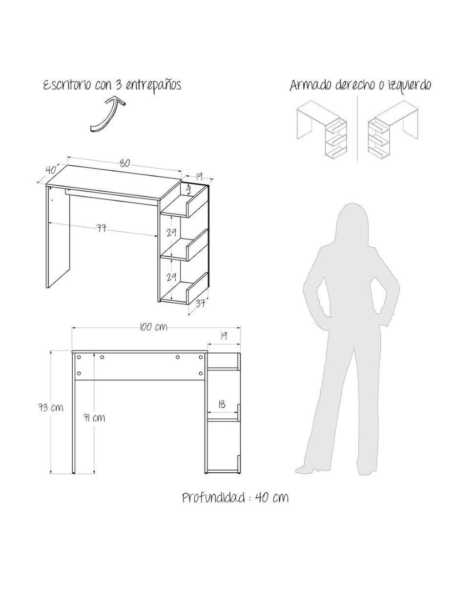 Escritorio armable Shelf 7