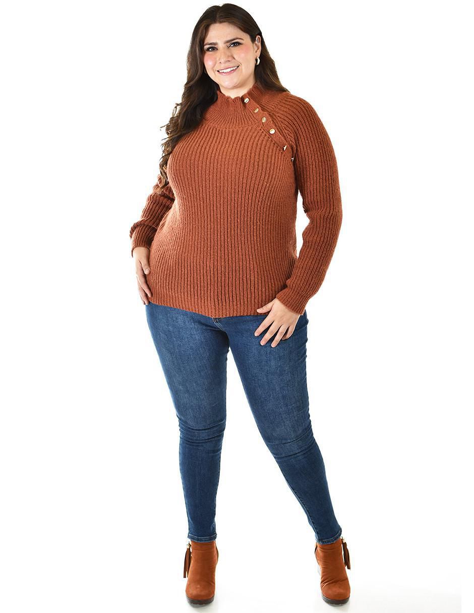 Suéter Roman Fashion cuello alto para mujer