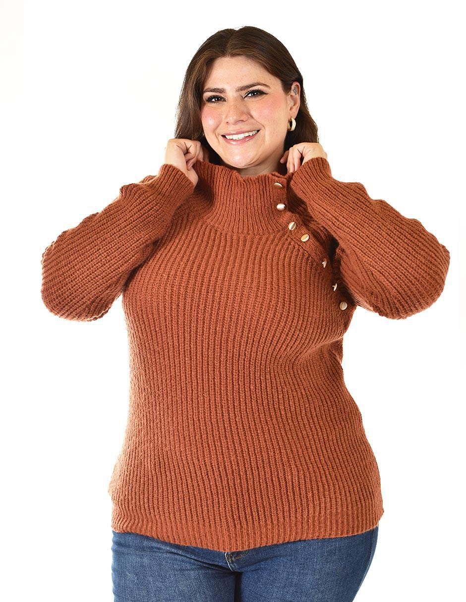 Suéter Roman Fashion cuello alto para mujer