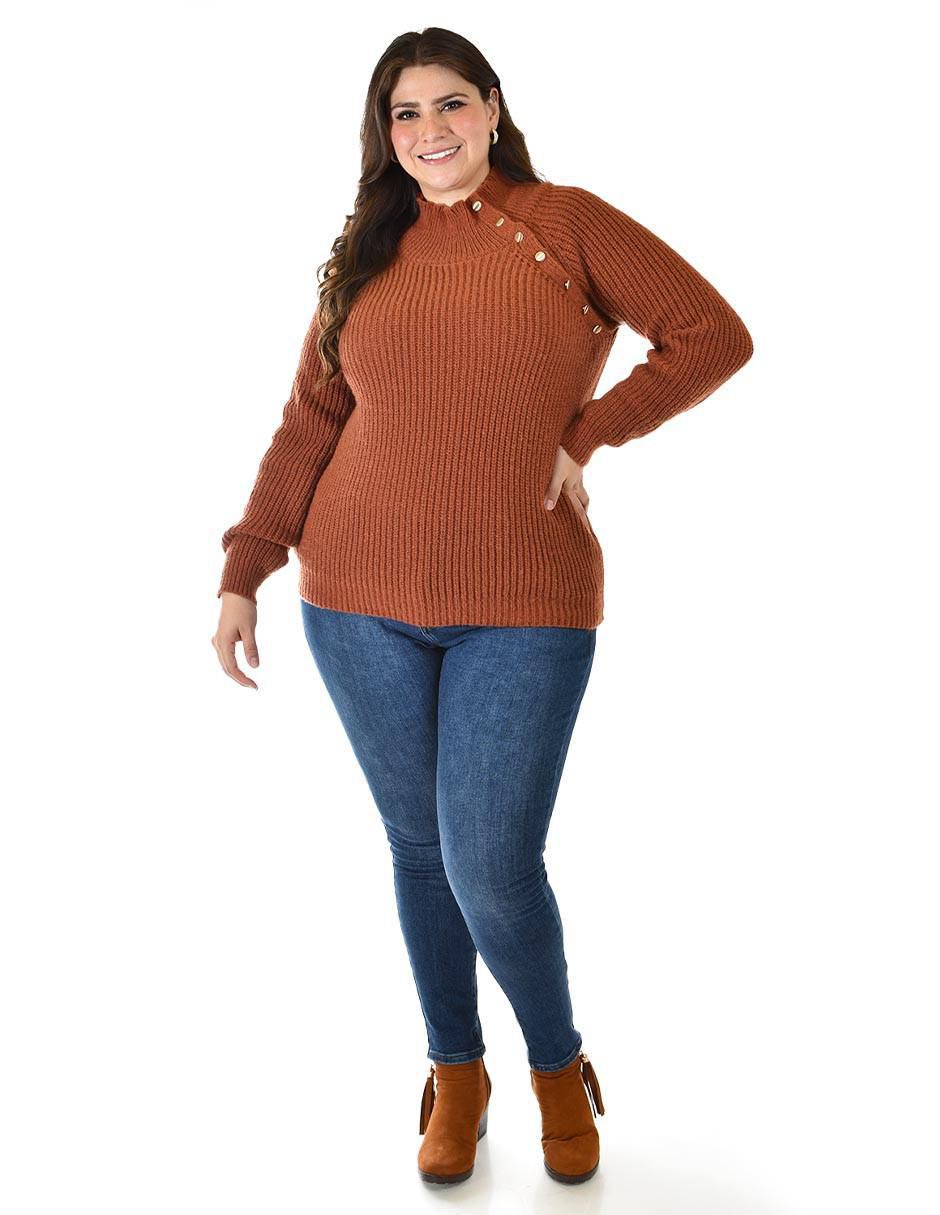 Suéter Roman Fashion cuello alto para mujer