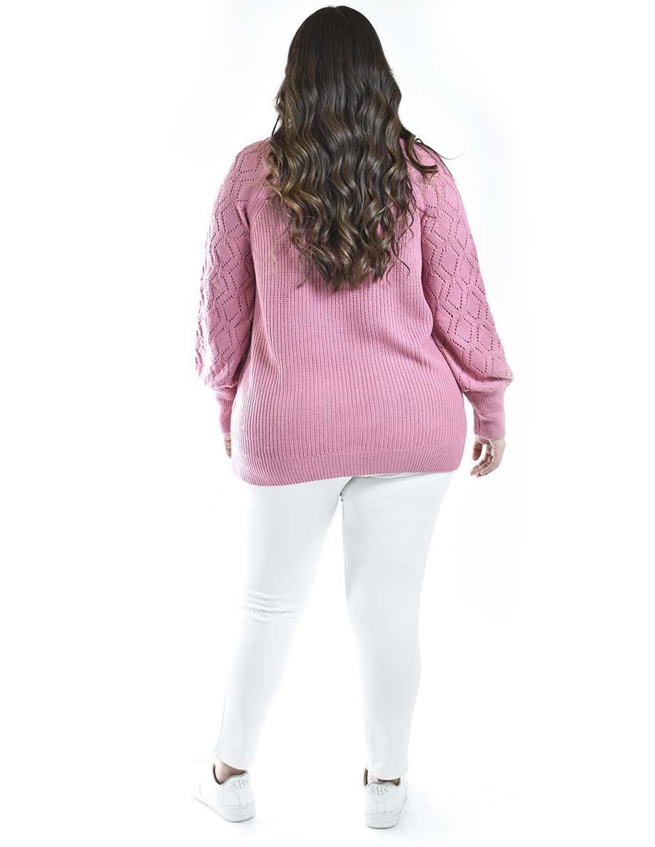 Suéter Roman Fashion cuello abierto para mujer