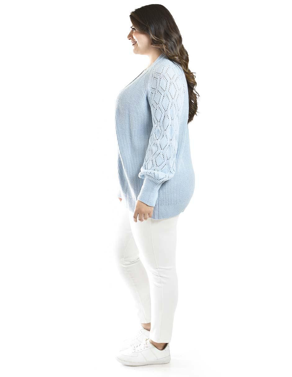 Suéter Roman Fashion cuello abierto para mujer