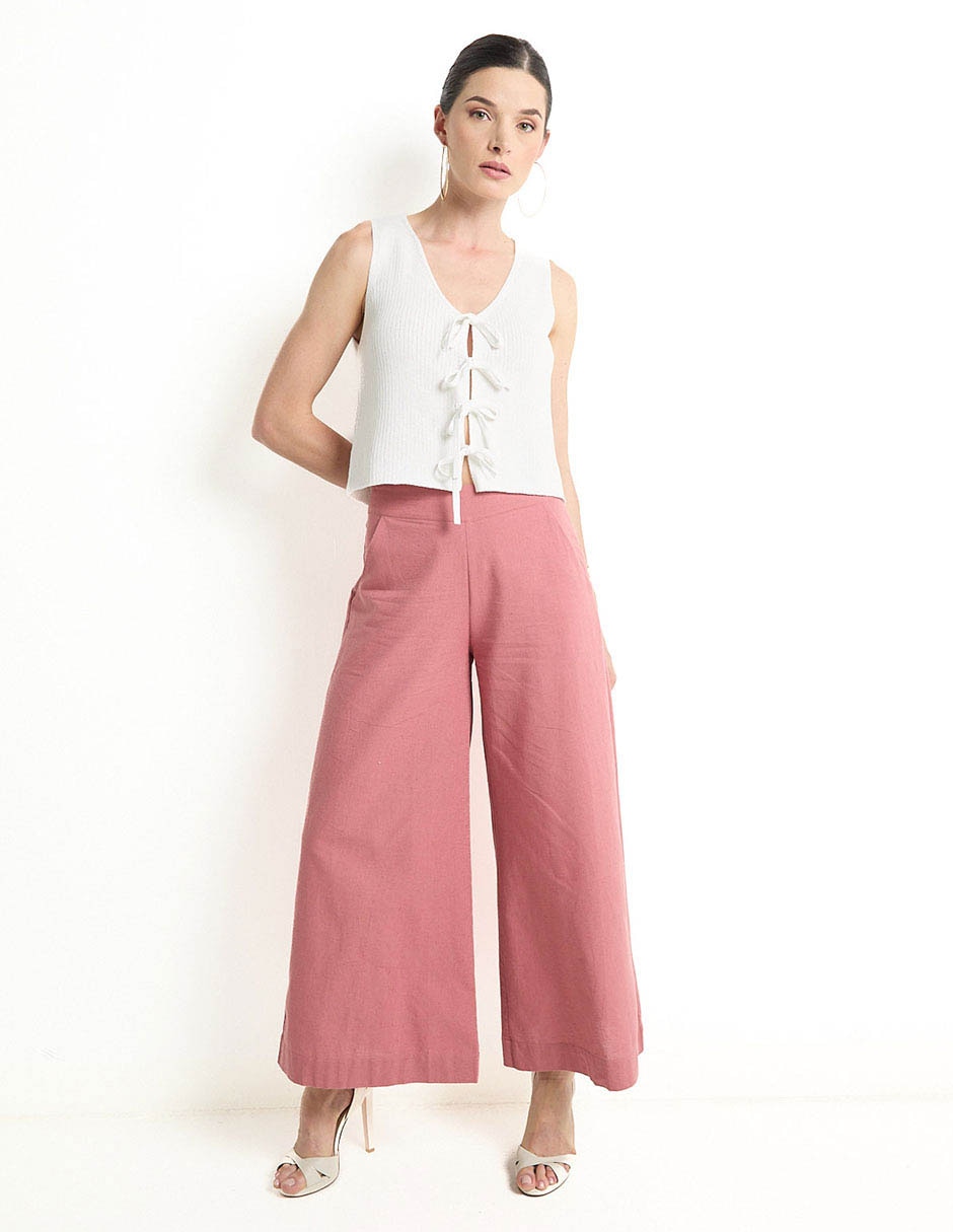 Top Petite Studio escote v