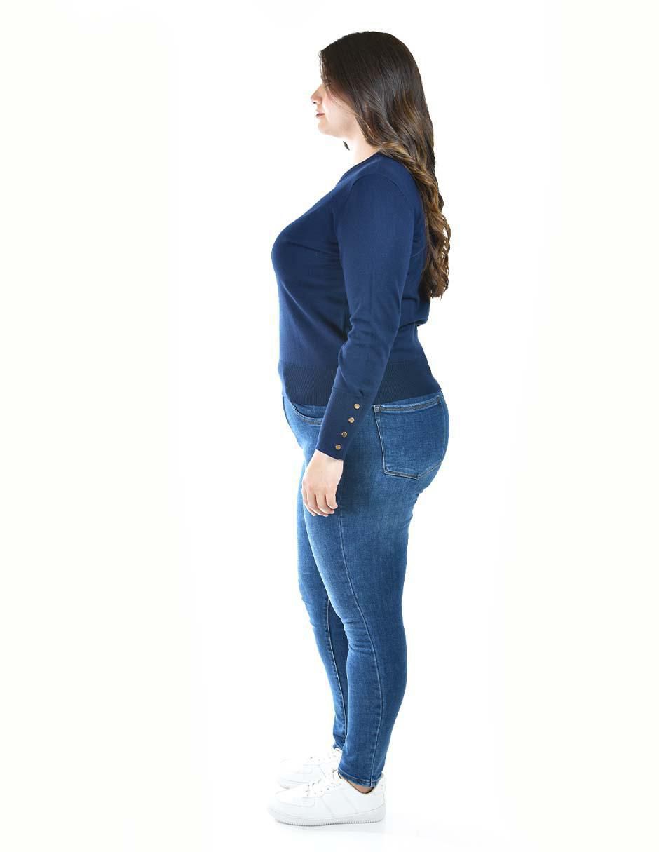 Suéter Roman Fashion cuello redondo para mujer