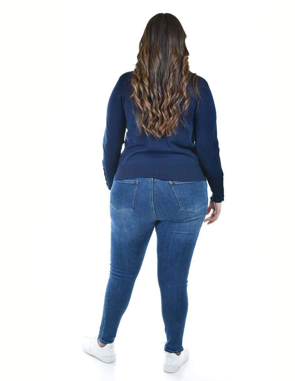 Suéter Roman Fashion cuello redondo para mujer