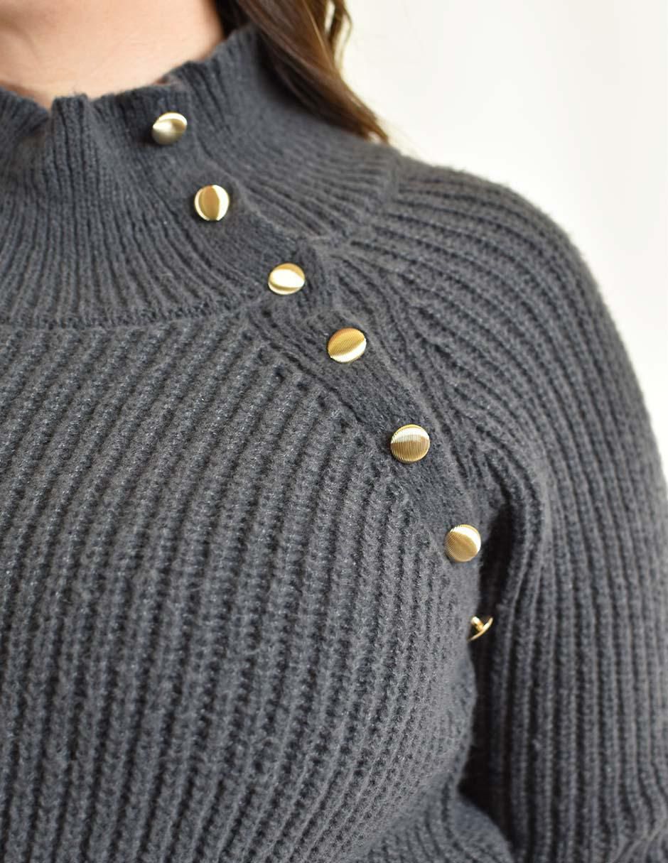 Suéter Roman Fashion cuello alto para mujer