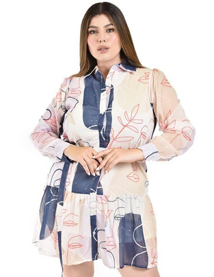 Vestido corto casual para mujer