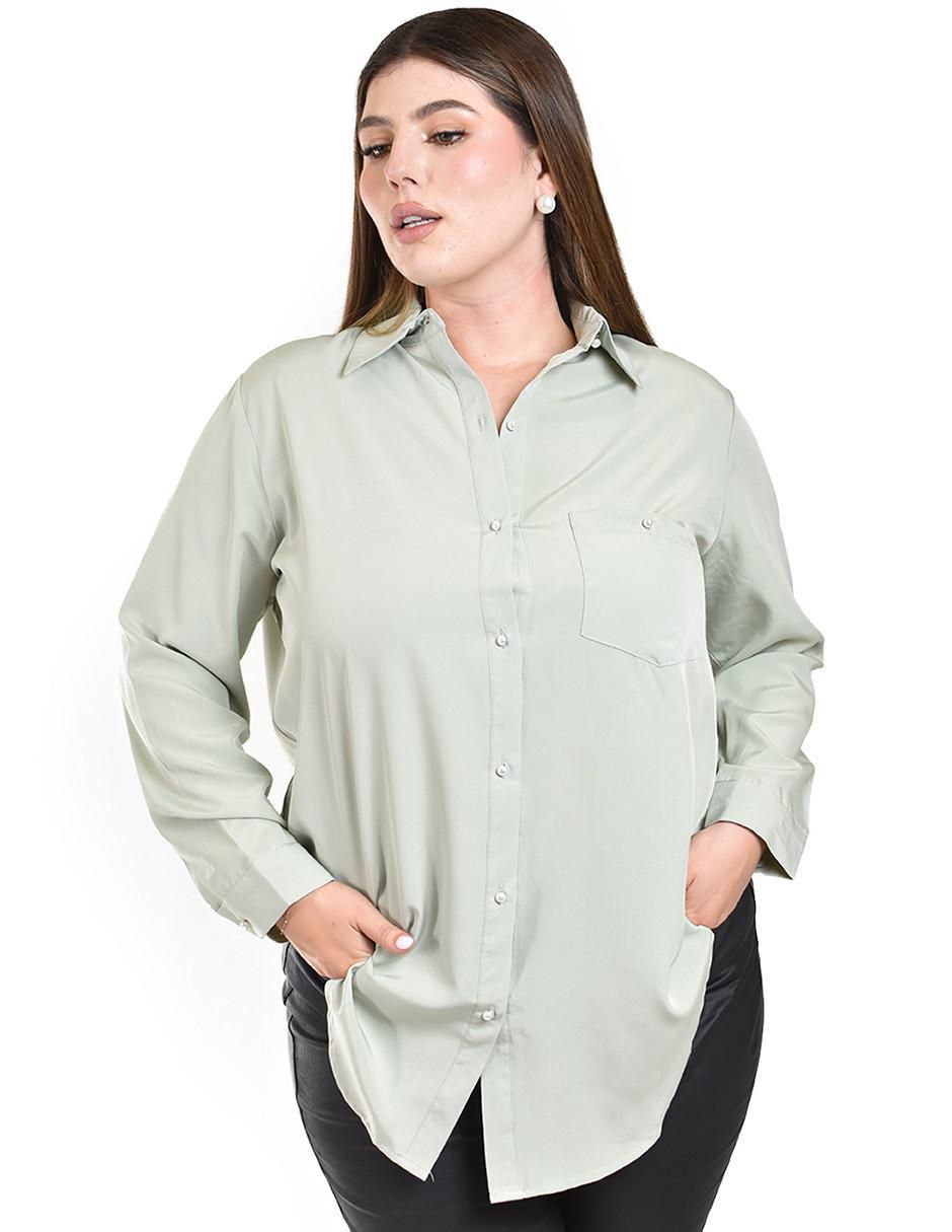 Blusa camisera manga larga para mujer 9