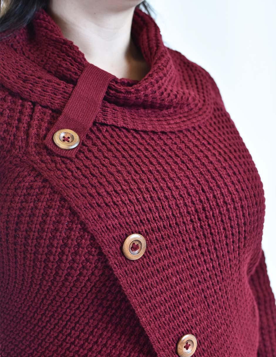 Suéter cuello redondo para mujer