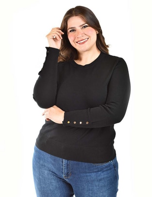 Suéter cuello redondo para mujer Suéter cuello redondo para mujer