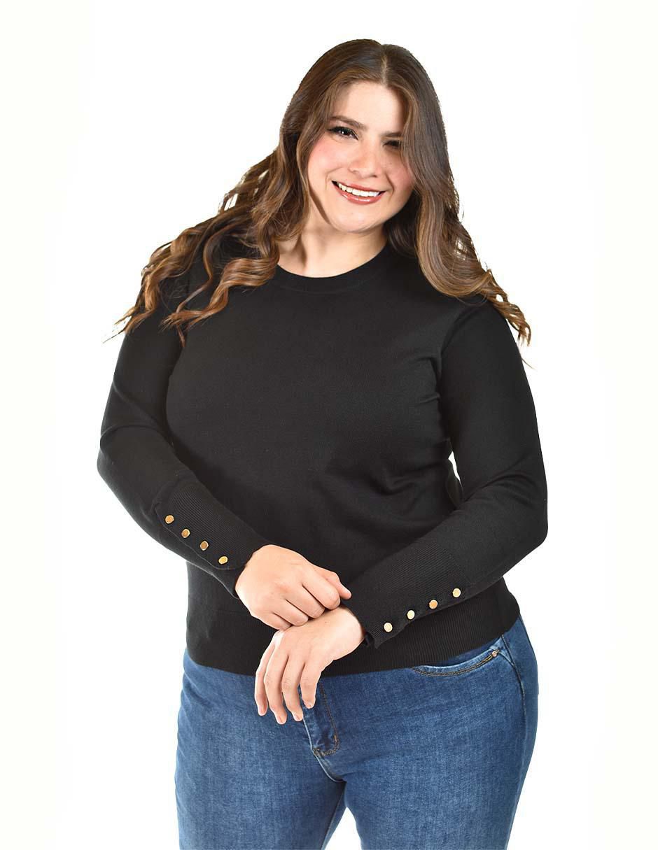 Suéter cuello redondo para mujer