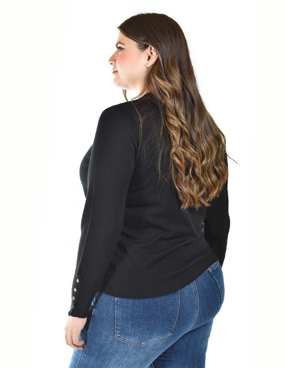 Suéter cuello redondo para mujer